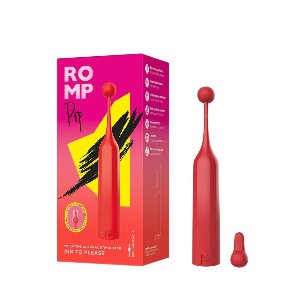 ROMP Pop Clitoral Stimulator Red Secondary image
