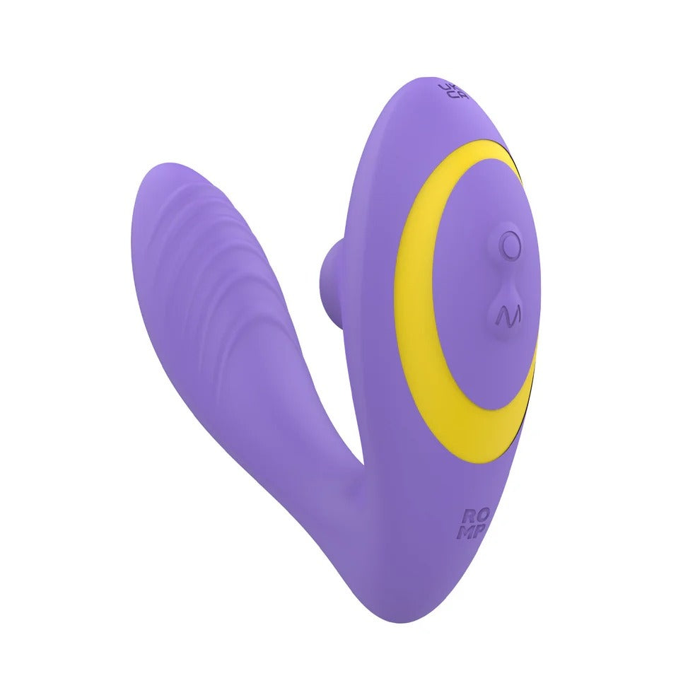 ROMP Reverb Rabbit Clitoral Vibrator Double Trouble Purple Main image