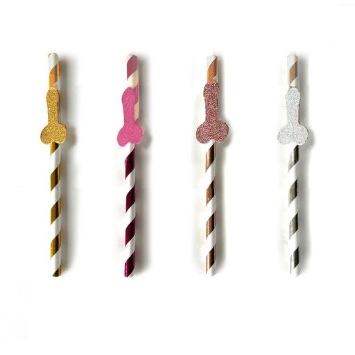 Little Genie Glitterati Penis Party Cocktail Straws Secondary image