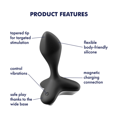 Satisfyer Game Changer App-Controlled Anal Plug - Black