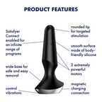 Satisfyer Plug-ilicious 2 Vibrating Butt Plug - Black