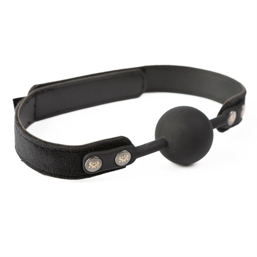 SEI MIO Strictly Come Quietly Soft Strap Silicone Ball Gag