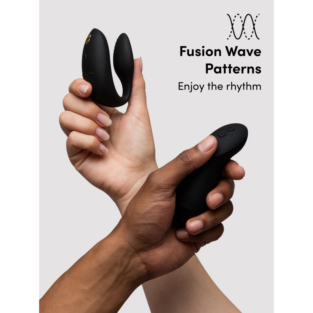 We-Vibe Chorus Pro Satin Couples Vibrator Black