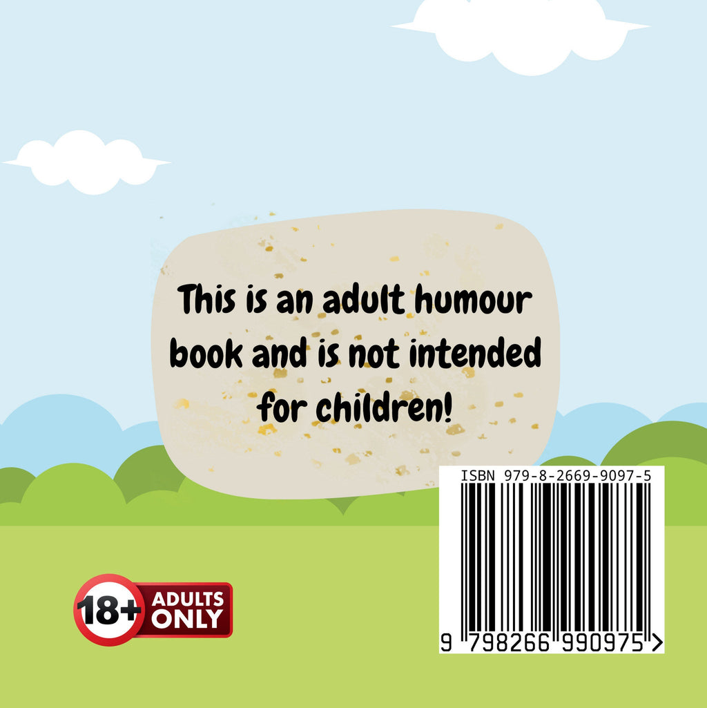 The Dusty Clam funny adult paperback back cover