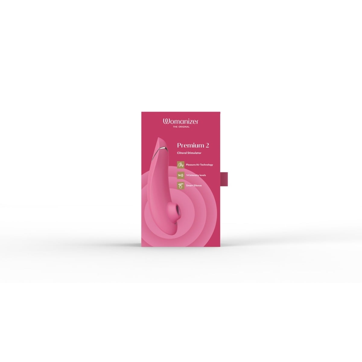 Womanizer Premium 2 Clitoral Stimulator Raspberry Secondary image
