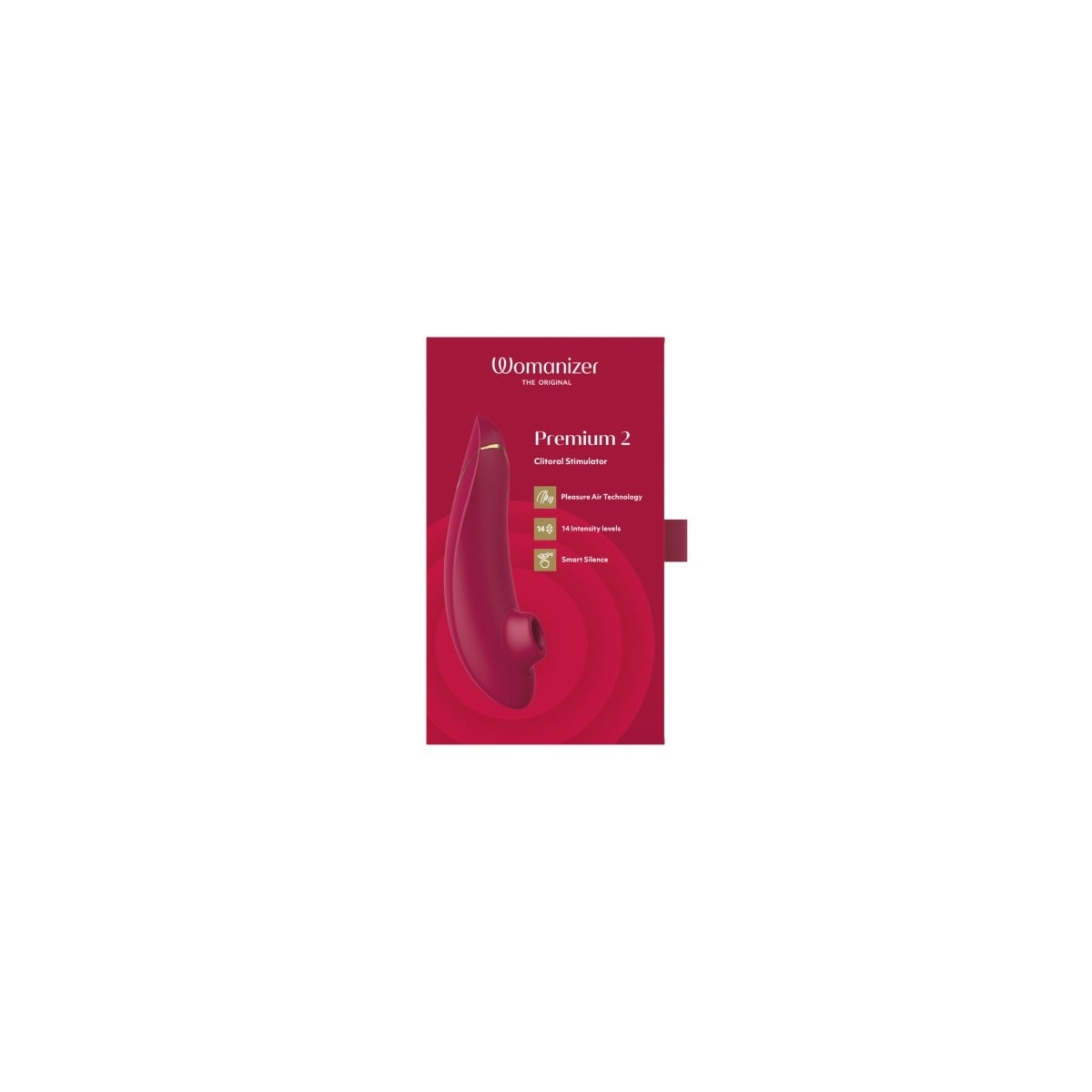 Womanizer Premium 2 Clitoral Stimulator Bordeaux Secondary image