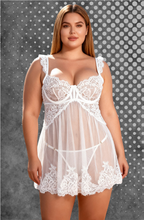 YesX YX745 White Lace Sheer Babydoll – image 7
