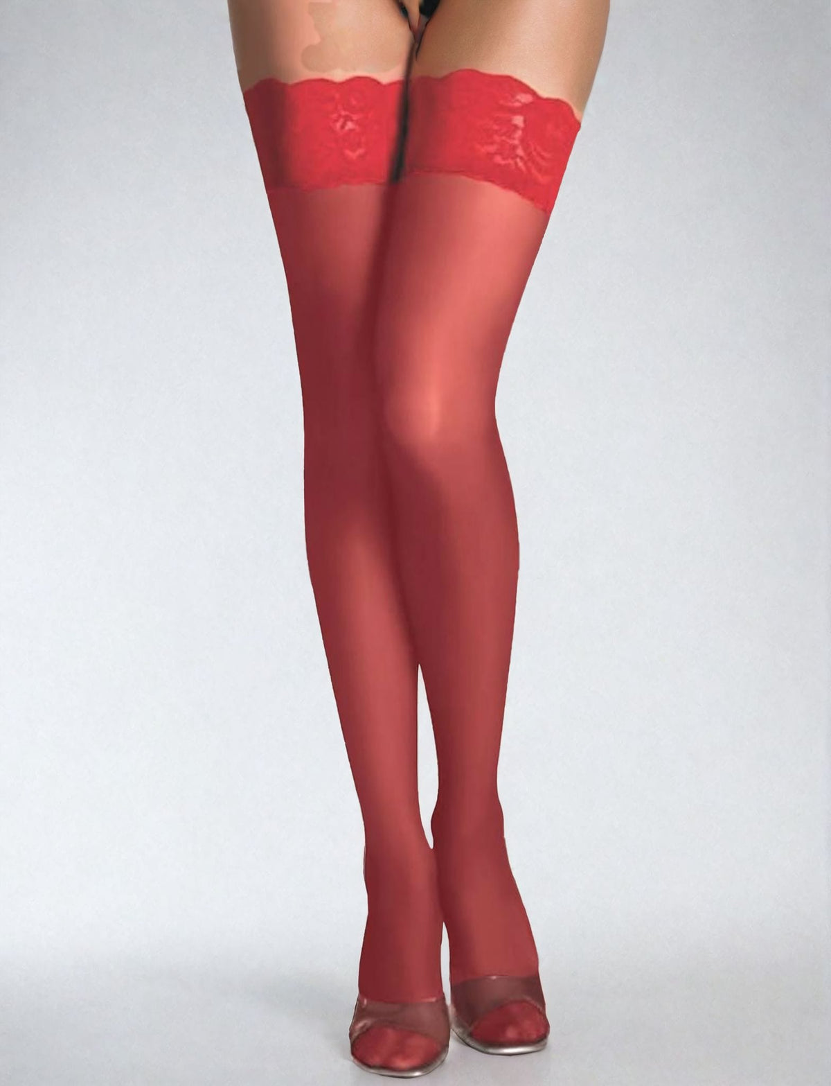 YesX YX862 Floral Lace Hold Ups – image 3