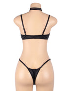 YesX YX871Q Hollow Cut Halter Bra Set – image 6