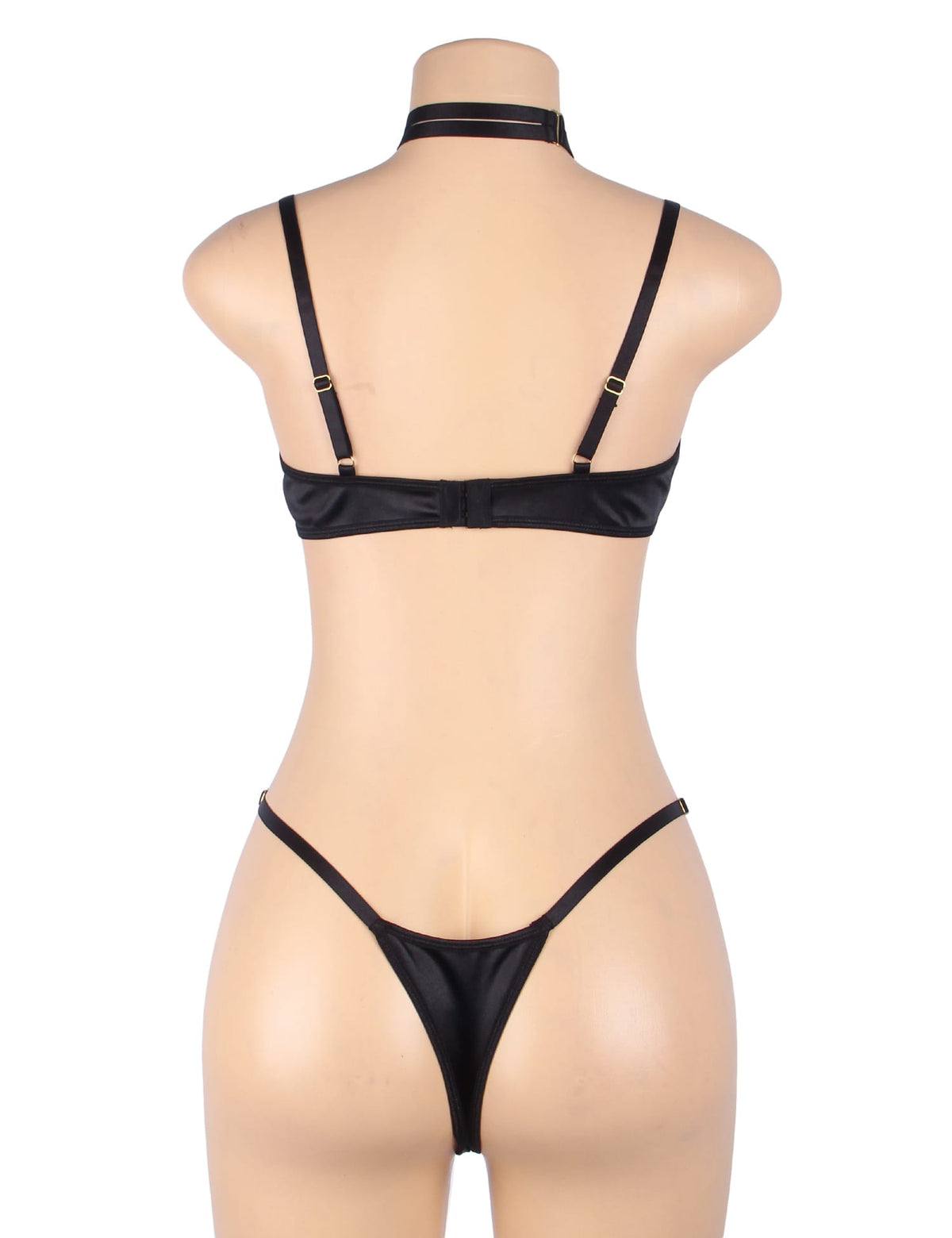 YesX YX871Q Hollow Cut Halter Bra Set – image 6
